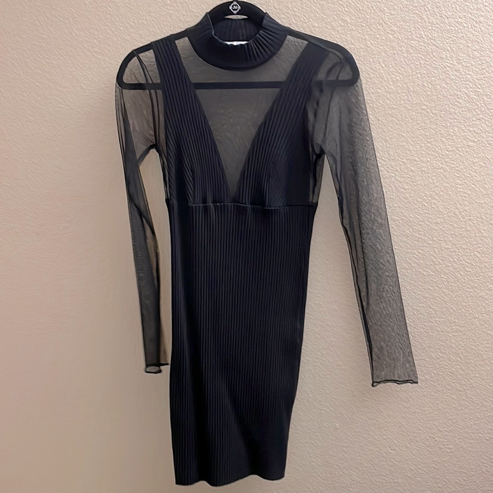 Zara Black mini dress medium